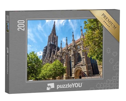puzzleYOU: Puzzle 200 Teile „Münster der Stadt ULM, Deutschland“ – aus der Puzzle-Kollektion ULM, Ulmer Münster von puzzleYOU
