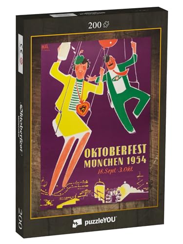 puzzleYOU: Puzzle 200 Teile „Oktoberfest™ 1954 JAHRESMOTIV“ von puzzleYOU