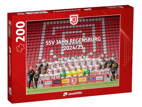 puzzleYOU: Puzzle 200 Teile „SSV Jahn Regensburg – Mannschaft 2024/25“ – aus der Puzzle-Kollektion Sport, Regensburg von puzzleYOU