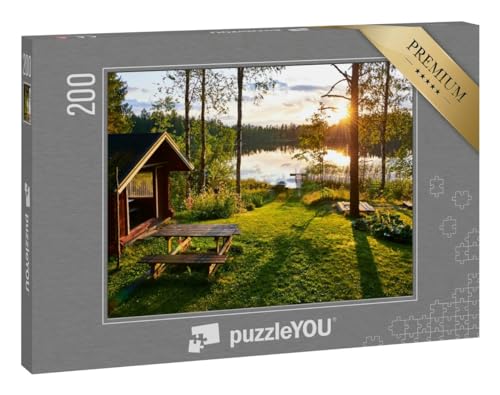 puzzleYOU: Puzzle 200 Teile „Seen in Finnland“ von puzzleYOU