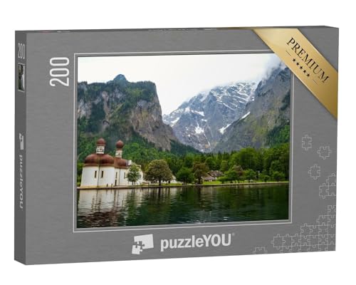 puzzleYOU: Puzzle 200 Teile „Wunderschöner Königssee im Nationalpark Berchtesgaden“ – aus der Puzzle-Kollektion Landschaft von puzzleYOU