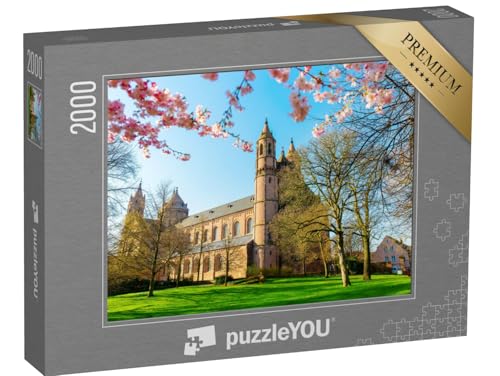 puzzleYOU: Puzzle 2000 Teile „Bild des historischen Wormser Doms in Worms, Deutschland“ – aus der Puzzle-Kollektion Worms, Regionale Puzzles Deutschland von puzzleYOU