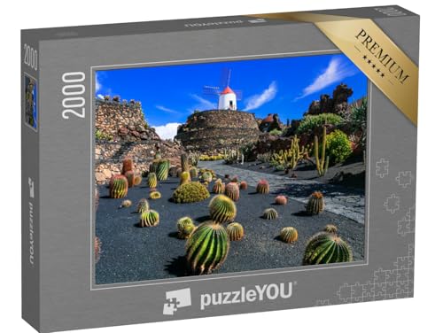 puzzleYOU: Puzzle 2000 Teile „Botanischer Kaktusgarten, beliebte Attraktion auf Lanzarote“ – aus der Puzzle-Kollektion Lanzarote von puzzleYOU