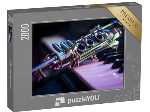 puzzleYOU: Puzzle 2000 Teile „Klarinette und E-Piano-Keyboard“ – aus der Puzzle-Kollektion Musik, Menschen von puzzleYOU