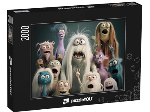 puzzleYOU: Puzzle 2000 Teile „Monster-Clan“ von puzzleYOU