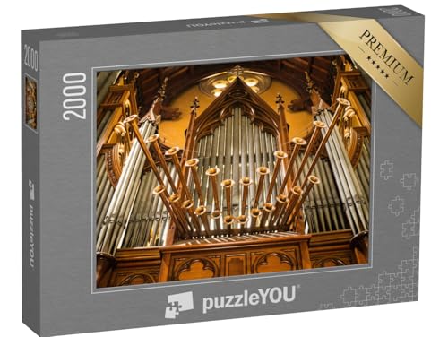 puzzleYOU: Puzzle 2000 Teile „Orgel in Einer Kirche“ – aus der Puzzle-Kollektion Musik, Menschen von puzzleYOU