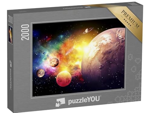 puzzleYOU: Puzzle 2000 Teile „Planeten der Galaxie, NASA-Bildmaterial“ – aus der Puzzle-Kollektion Planeten von puzzleYOU