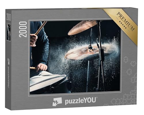 puzzleYOU: Puzzle 2000 Teile „Schlagzeuger an seinem Instrument“ – aus der Puzzle-Kollektion Musik, Menschen von puzzleYOU