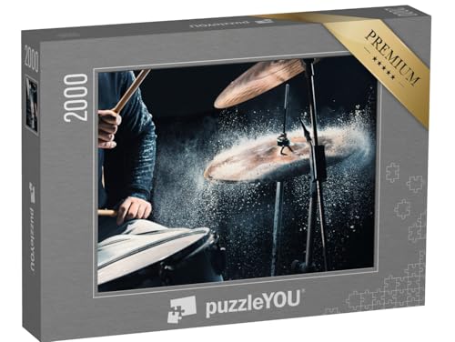 puzzleYOU: Puzzle 2000 Teile „Schlagzeuger an seinem Instrument“ – aus der Puzzle-Kollektion Musik, Menschen von puzzleYOU