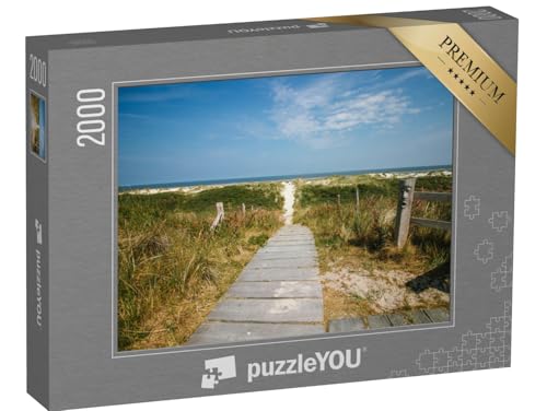 puzzleYOU: Puzzle 2000 Teile „Waldweg zum Strand von Wangerooge“ – aus der Puzzle-Kollektion Niedersachsen von puzzleYOU