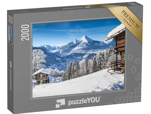 puzzleYOU: Puzzle 2000 Teile „Winterliche Alpen in Österreich“ – aus der Puzzle-Kollektion Österreich von puzzleYOU