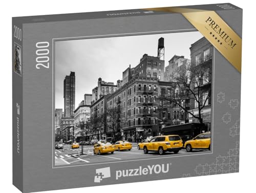 puzzleYOU: Puzzle 2000 Teile „Yellow Cabs, Manhattan, New York City“ – aus der Puzzle-Kollektion USA von puzzleYOU