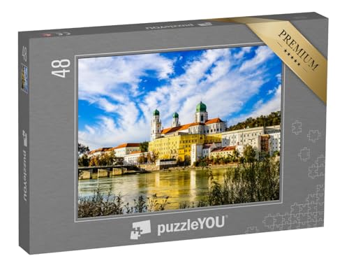 puzzleYOU: Puzzle 48 Teile „Altstadt von Passau, Bayern, Deutschland“ – aus der Puzzle-Kollektion Passau von puzzleYOU