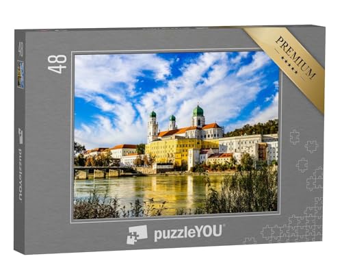 puzzleYOU: Puzzle 48 Teile „Altstadt von Passau, Bayern, Deutschland“ – aus der Puzzle-Kollektion Passau von puzzleYOU