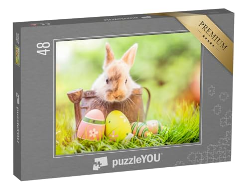 puzzleYOU: Puzzle 48 Teile „Kleines Kaninchenbaby mit Ostereiern“ – aus der Puzzle-Kollektion Hasen, Bauernhof-Tiere puzzleYOU: Puzzle 48 Teile „Kleines Kaninchenbaby mit Ostereiern“ – aus der Puzzle-Kollektion Hasen, Bauernhof-Tiere von puzzleYOU
