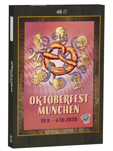 puzzleYOU: Puzzle 48 Teile „Oktoberfest München 2020 Wiesnplakat“ von puzzleYOU