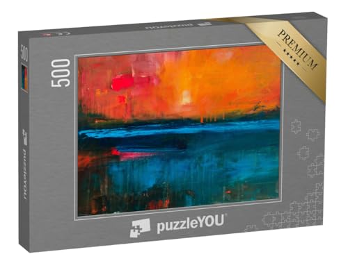 puzzleYOU: Puzzle 500 Teile „Abstraktes Ölgemälde, Moderne Kunst“ – aus der Puzzle-Kollektion Kunst & Fantasy puzzleYOU: Puzzle 500 Teile „Abstraktes Ölgemälde, Moderne Kunst“ – aus der Puzzle-Kollektion Kunst & Fantasy von puzzleYOU