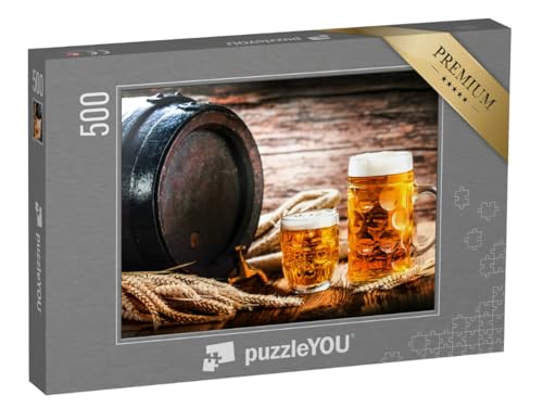 puzzleYOU: Puzzle 500 Teile „Bierfass mit einem kleinen Bier und Einer Maß Bier“ puzzleYOU: Puzzle 500 Teile „Bierfass mit einem kleinen Bier und Einer Maß Bier“ von puzzleYOU