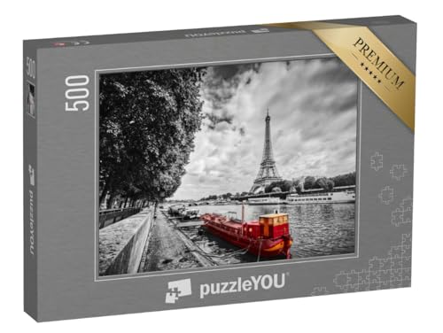 puzzleYOU: Puzzle 500 Teile „Eiffelturm über der Seine mit rotem Schiff, Paris, Frankreich“ – aus der Puzzle-Kollektion Paris puzzleYOU: Puzzle 500 Teile „Eiffelturm über der Seine mit rotem Schiff, Paris, Frankreich“ – aus der Puzzle-Kollektion Paris von puzzleYOU