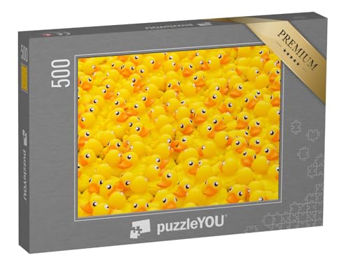 puzzleYOU: Puzzle 500 Teile „Gelbe Spielzeug-Enten“ – aus der Puzzle-Kollektion Impossible Puzzle von puzzleYOU