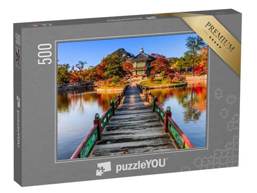 puzzleYOU: Puzzle 500 Teile „Gyeongbokgung-Palast in Seoul, Korea“ – aus der Puzzle-Kollektion Seoul, Städte Weltweit von puzzleYOU