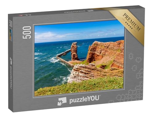 puzzleYOU: Puzzle 500 Teile „Insel Helgoland im Frühling, Deutschland“ – aus der Puzzle-Kollektion Helgoland, Schleswig-Holstein von puzzleYOU