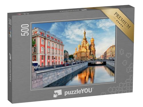 puzzleYOU: Puzzle 500 Teile „Kirche des Erlösers, St. Petersburg, Russland“ – aus der Puzzle-Kollektion Sankt Petersburg von puzzleYOU