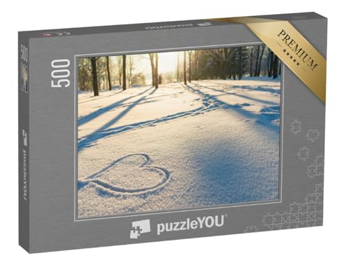 puzzleYOU: Puzzle 500 Teile „Kleine Botschaft im Schnee: EIN Herz im Winterwald“ – aus der Puzzle-Kollektion Schnee, Winter, Himmel & Jahreszeiten puzzleYOU: Puzzle 500 Teile „Kleine Botschaft im Schnee: EIN Herz im Winterwald“ – aus der Puzzle-Kollektion Schnee, Winter, Himmel & Jahreszeiten von puzzleYOU