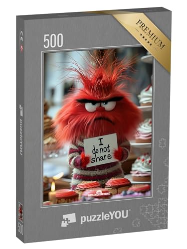 puzzleYOU: Puzzle 500 Teile „LITTLEMONSTERTIME: I do not Share“ von puzzleYOU