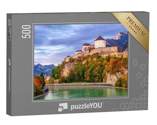 puzzleYOU: Puzzle 500 Teile „Majestätische Burg Kufstein, Österreich“ – aus der Puzzle-Kollektion Österreich von puzzleYOU