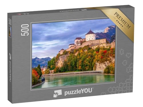 puzzleYOU: Puzzle 500 Teile „Majestätische Burg Kufstein, Österreich“ – aus der Puzzle-Kollektion Österreich von puzzleYOU