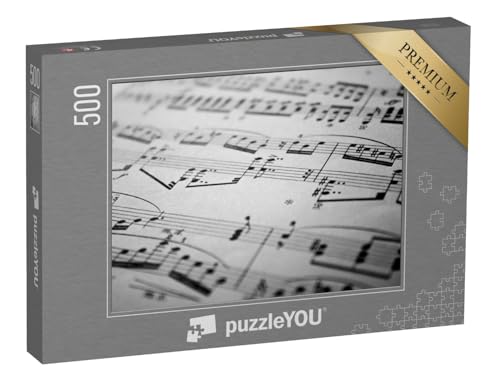 puzzleYOU: Puzzle 500 Teile „Musiknoten“ – aus der Puzzle-Kollektion Musik, Menschen von puzzleYOU