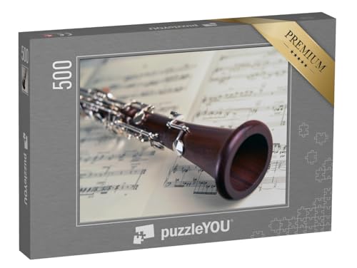 puzzleYOU: Puzzle 500 Teile „Nahaufnahme Einer Klarinette“ – aus der Puzzle-Kollektion Musik, Menschen von puzzleYOU