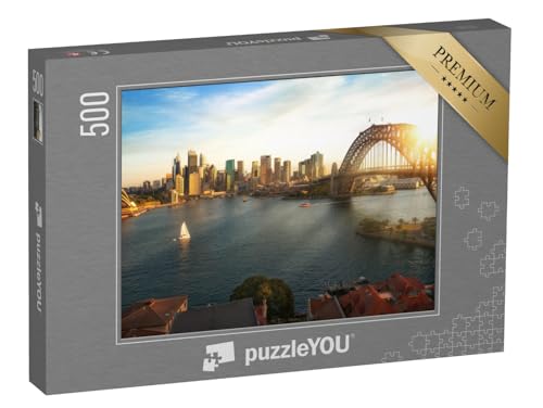 puzzleYOU: Puzzle 500 Teile „Panoramablick auf Sydney“ – aus der Puzzle-Kollektion Sydney, Städte Weltweit von puzzleYOU