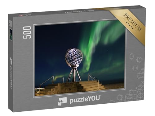 puzzleYOU: Puzzle 500 Teile „Polarlichter am Nordkap“ – aus der Puzzle-Kollektion Nordkap von puzzleYOU