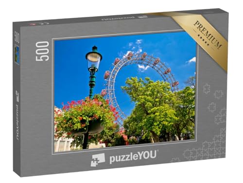 puzzleYOU: Puzzle 500 Teile „Prater Riesenrad Riesenrad Riesenrad in Wiener Sicht, Park in der Hauptstadt Österreichs“ puzzleYOU: Puzzle 500 Teile „Prater Riesenrad Riesenrad Riesenrad in Wiener Sicht, Park in der Hauptstadt Österreichs“ von puzzleYOU