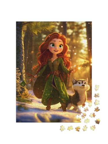 puzzleYOU: Puzzle 500 Teile „Prinzessin Seraphina im Zauber des Nordlichts“ puzzleYOU: Puzzle 500 Teile „Prinzessin Seraphina im Zauber des Nordlichts“ von puzzleYOU