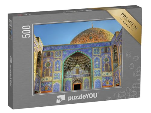 puzzleYOU: Puzzle 500 Teile „Scheich-Lotfollah-Moschee auf dem Naqsh-e Jahan-Platz in Isfahan, Iran“ – aus der Puzzle-Kollektion Shah Moschee, Isfahan, Iran von puzzleYOU