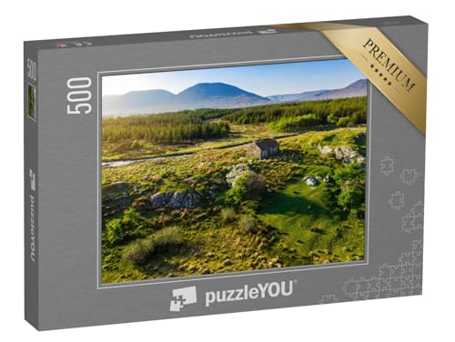 puzzleYOU: Puzzle 500 Teile „Steincottage in Connemara, Irland“ – aus der Puzzle-Kollektion Irland von puzzleYOU