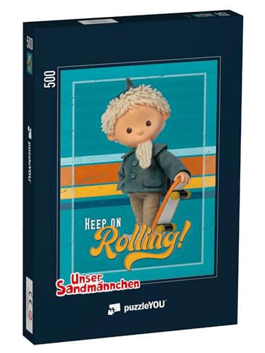 puzzleYOU: Puzzle 500 Teile „Unser Sandmännchen: Keep on Rolling, 2020“ von puzzleYOU