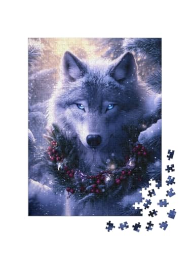 puzzleYOU: Puzzle 500 Teile „Weihnachtswolf im Winterwald“ puzzleYOU: Puzzle 500 Teile „Weihnachtswolf im Winterwald“ von puzzleYOU