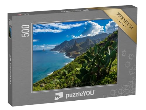 puzzleYOU: Puzzle 500 Teile „Wildes Anaga-Gebirge im Norden von Teneriffa“ – aus der Puzzle-Kollektion Teneriffa von puzzleYOU