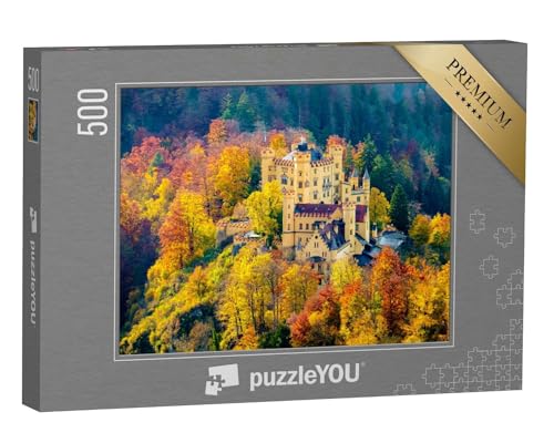 puzzleYOU: Puzzle 500 Teile „Wunderschönes Schloss Hohenschwangau, Bayern“ – aus der Puzzle-Kollektion Deutschland von puzzleYOU