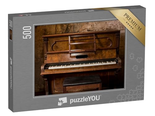 puzzleYOU: Puzzle 500 Teile „Wunderschönes altes Klavier“ – aus der Puzzle-Kollektion Musik, Menschen von puzzleYOU