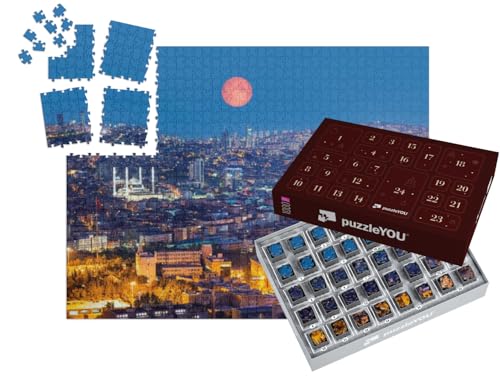 puzzleYOU: Puzzle-Adventskalender | „Ankara, Hauptstadt der Türkei Elemente Dieses von der NASA eingerichteten Bildes“ von puzzleYOU