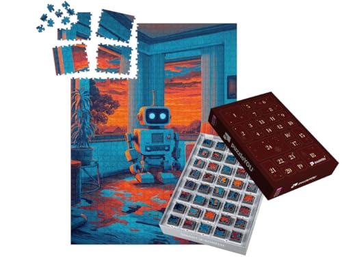 puzzleYOU: Puzzle-Adventskalender | „Kleiner Hausroboter in Neonfarben“ – aus der Puzzle-Kollektion Nostalgie puzzleYOU: Puzzle-Adventskalender | „Kleiner Hausroboter in Neonfarben“ – aus der Puzzle-Kollektion Nostalgie von puzzleYOU