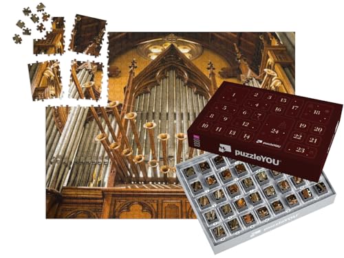 puzzleYOU: Puzzle-Adventskalender | „Orgel in Einer Kirche“ – aus der Puzzle-Kollektion Musik, Menschen von puzzleYOU