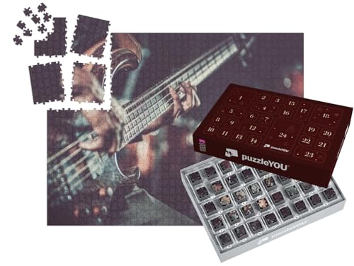 puzzleYOU: Puzzle-Adventskalender | „Spiel mit der E-Gitarre“ – aus der Puzzle-Kollektion Musik, Menschen von puzzleYOU