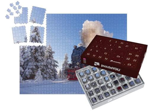 puzzleYOU: Puzzle-Adventskalender | „Winter im Harz“ von puzzleYOU