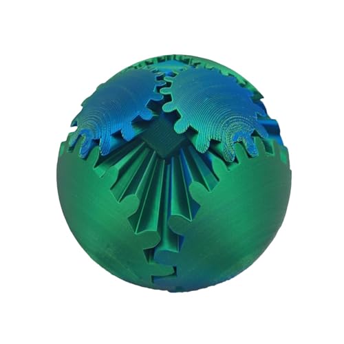 GearSphere – The Whirling Wonder Fidget Gear Ball, 3D-Gedruckter Gear Ball, Gear Ball Spin Ball Fidget Toy, Cube Fidget Toy, Gear Ball zur Stress und Angstentspannung, Geeignet für Kinder von puzzlegame